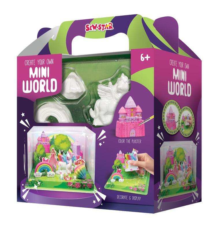 Paint Your Own Mini World Kit for kids in Kuwait